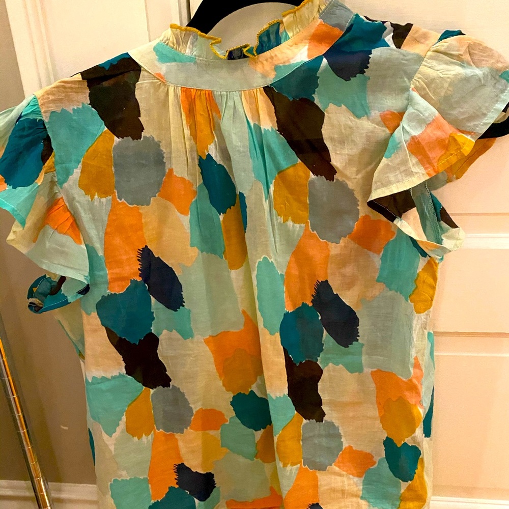 THML color flutter sleeve EUC small